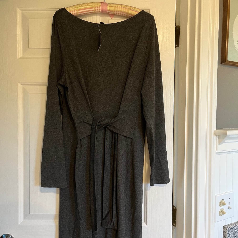 J. Jill Dark Gray Maxi Dress